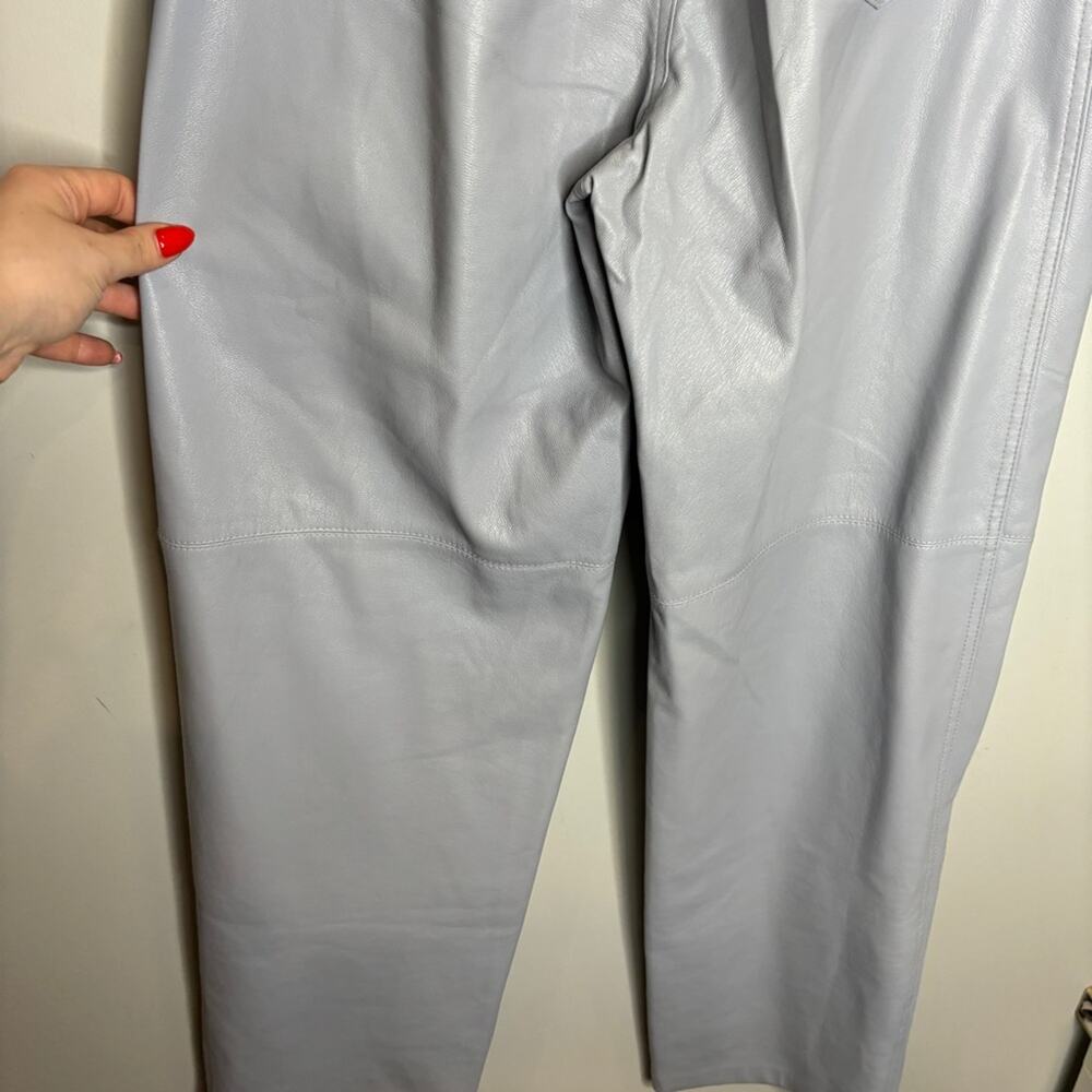 Nanushka Vegan Leather Tapered Trouser Pants - Picture 8 of 8